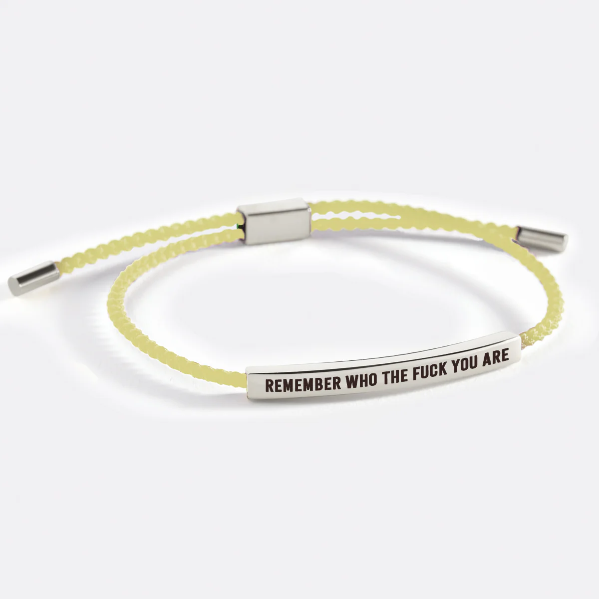 Bold Remember Who the F♥ck You Are Inspire Bracelet - Image 59