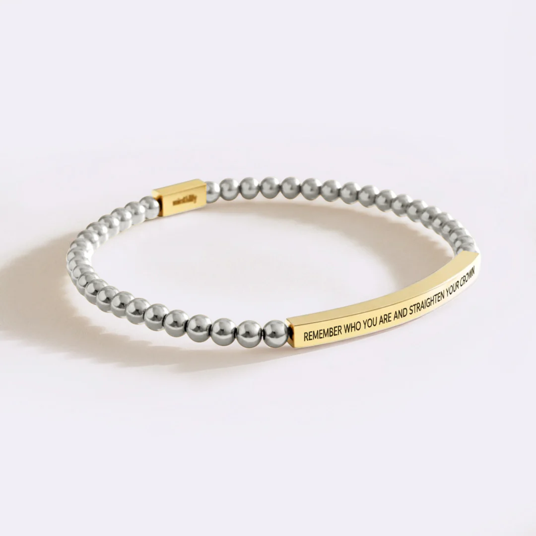 Remember Who You Are and Straighten Your Crown Beaded Inspire Bracelet - Image 11