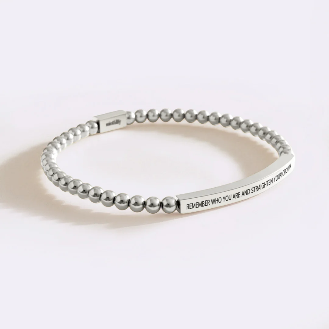 Remember Who You Are and Straighten Your Crown Beaded Inspire Bracelet - Image 8