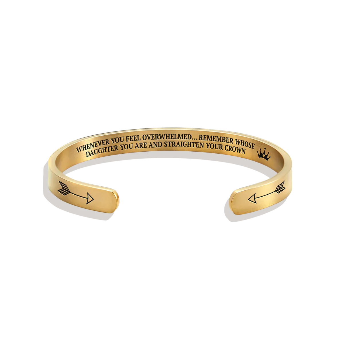 Remember Who You Are and Straighten Your Crown Cuff Bracelet - Image 4