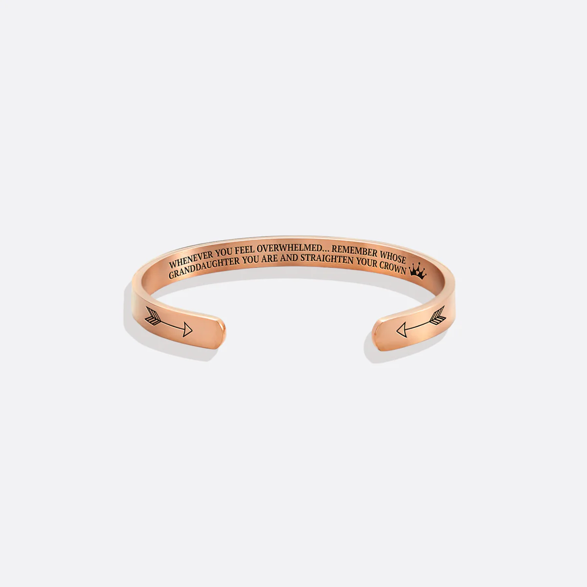 Remember Who You Are and Straighten Your Crown Cuff Bracelet - Image 70