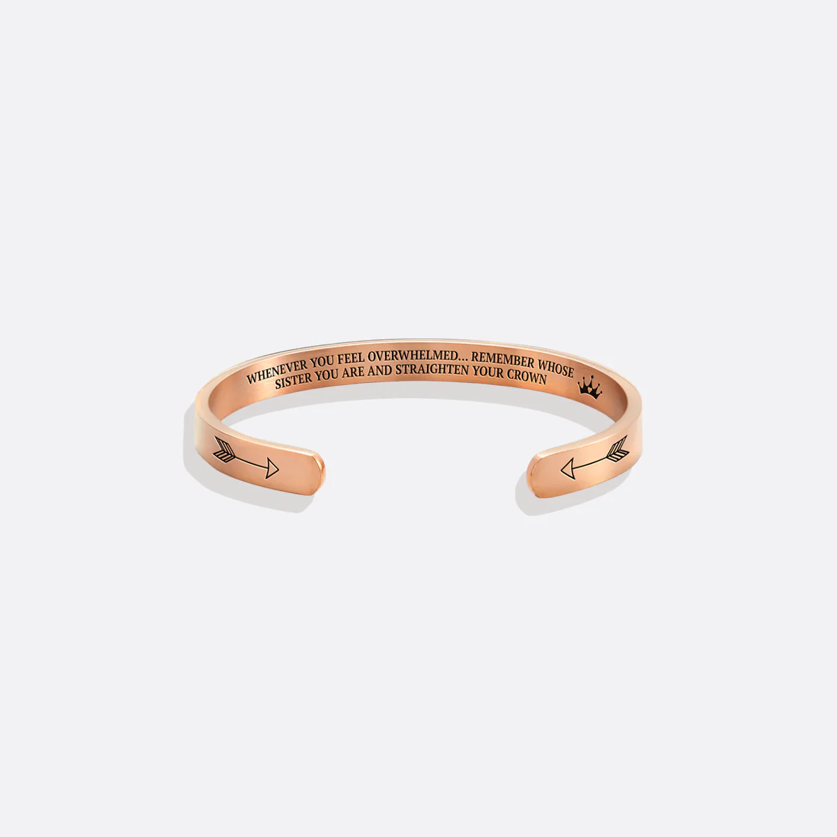 Remember Who You Are and Straighten Your Crown Cuff Bracelet - Image 73