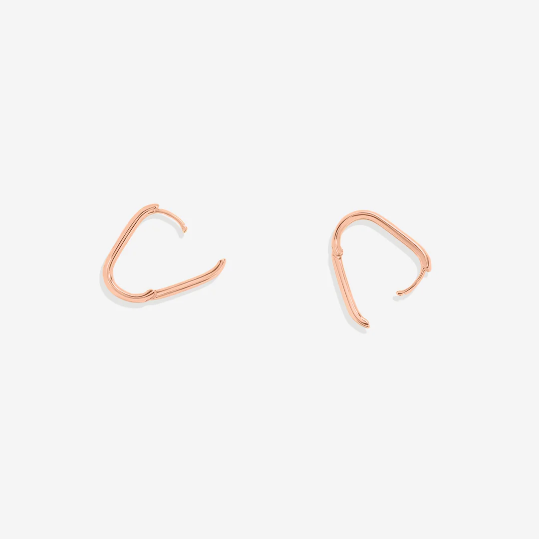 Retro Box Huggie Hoop Earrings - Image 24