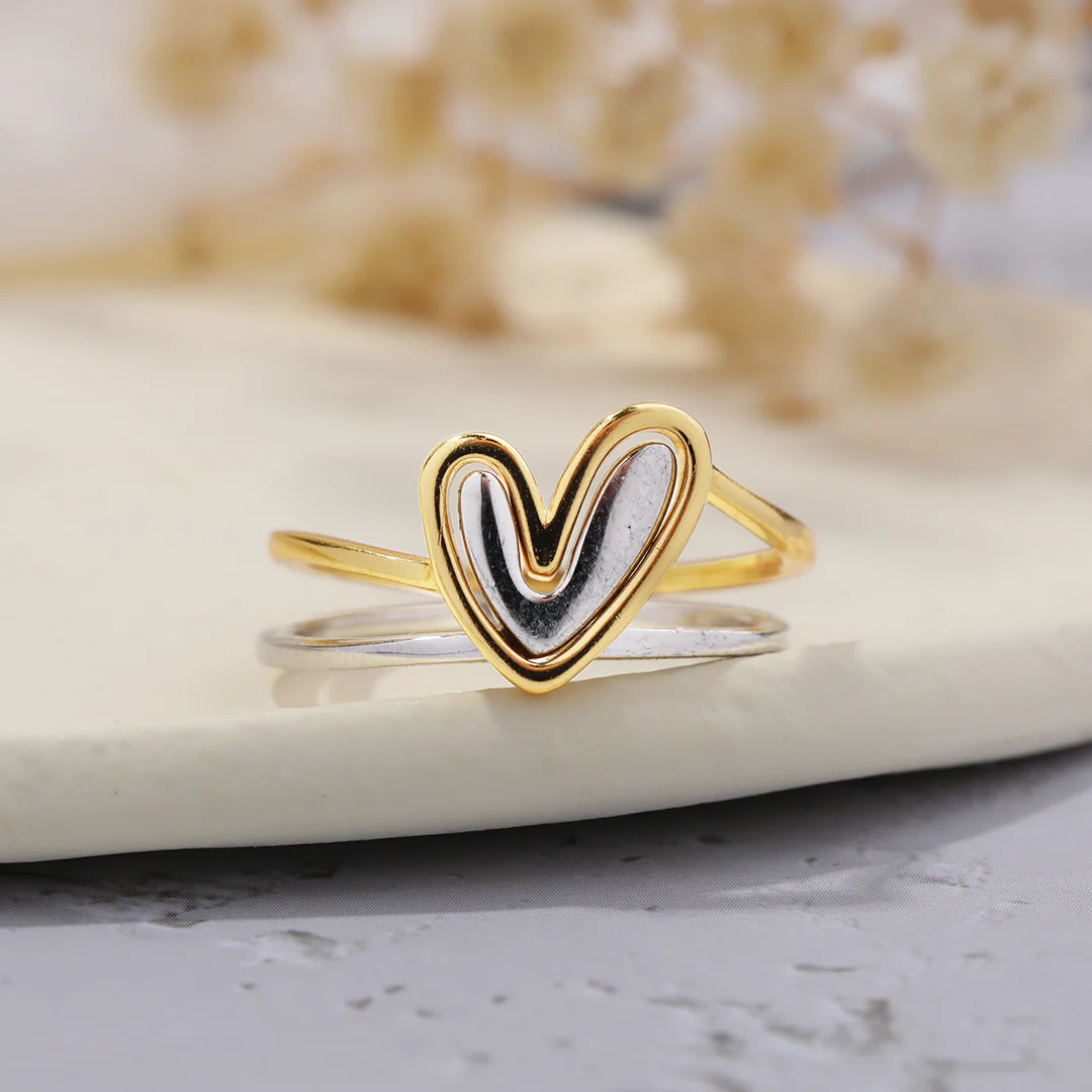 Self Love Layered Heart Ring - Image 16
