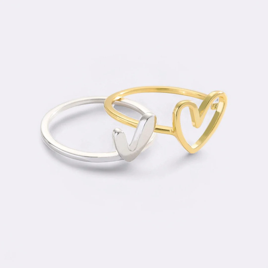 Self Love Layered Heart Ring - Image 7