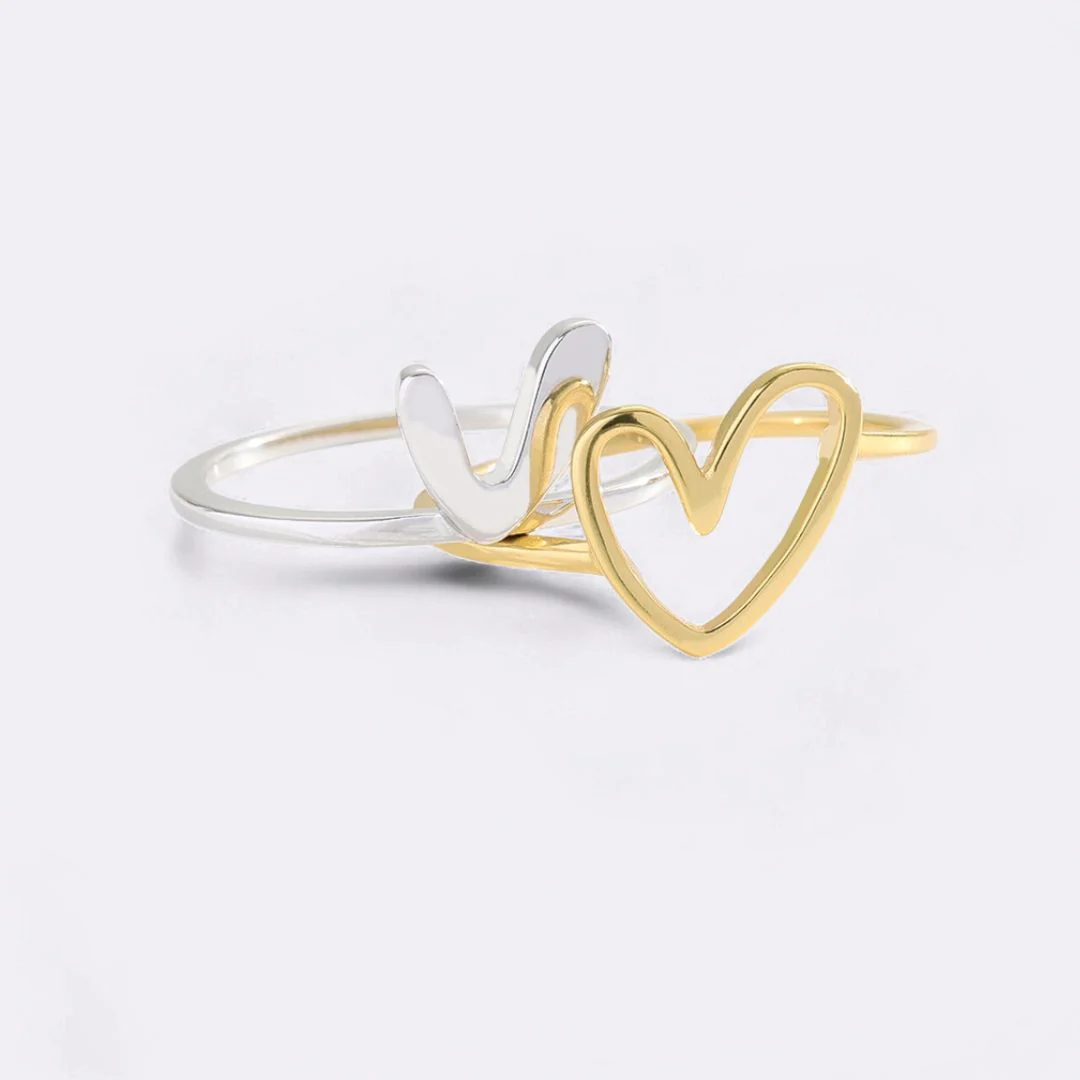 Self Love Layered Heart Ring - Image 8