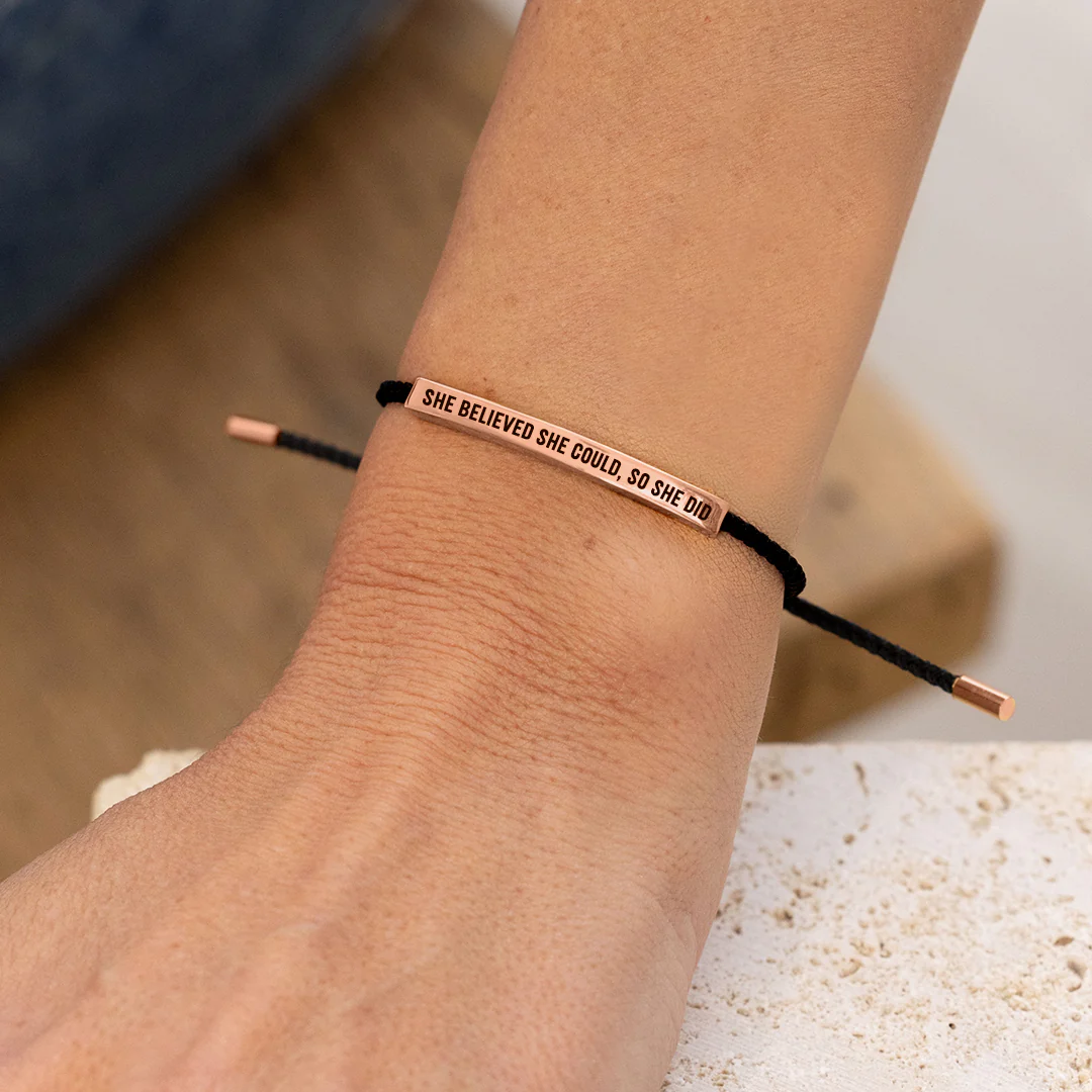 She Believed She Could, So She Did Inspire Bracelet - Image 19