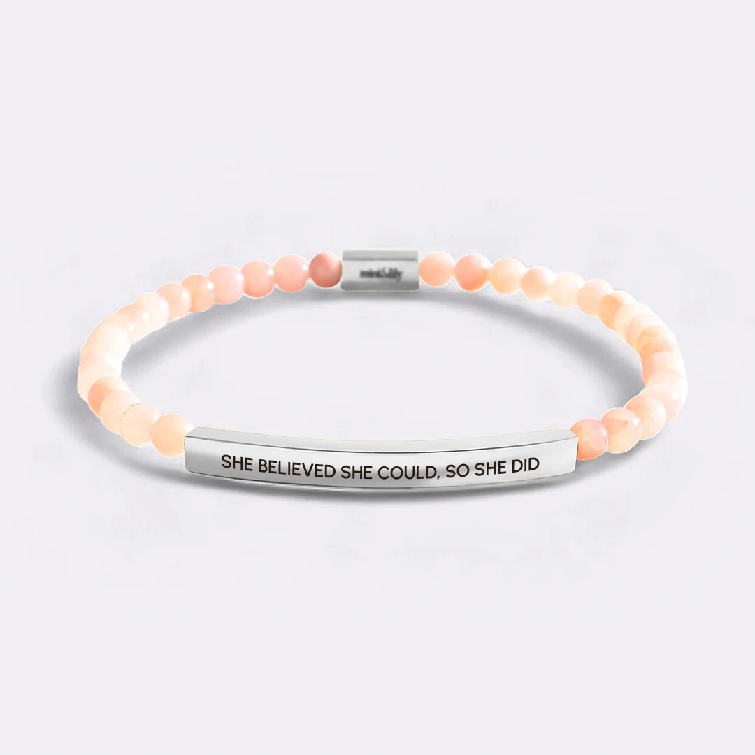 She Believed She Could, So She Did Beaded Inspire Bracelet - Image 15