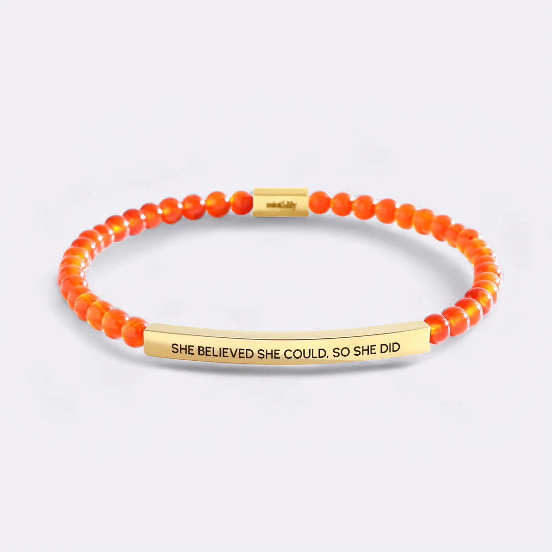 She Believed She Could, So She Did Beaded Inspire Bracelet - Image 16