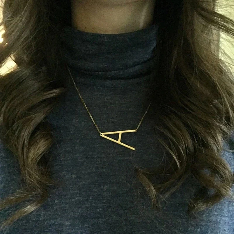 Statement Initial Necklace - Image 17