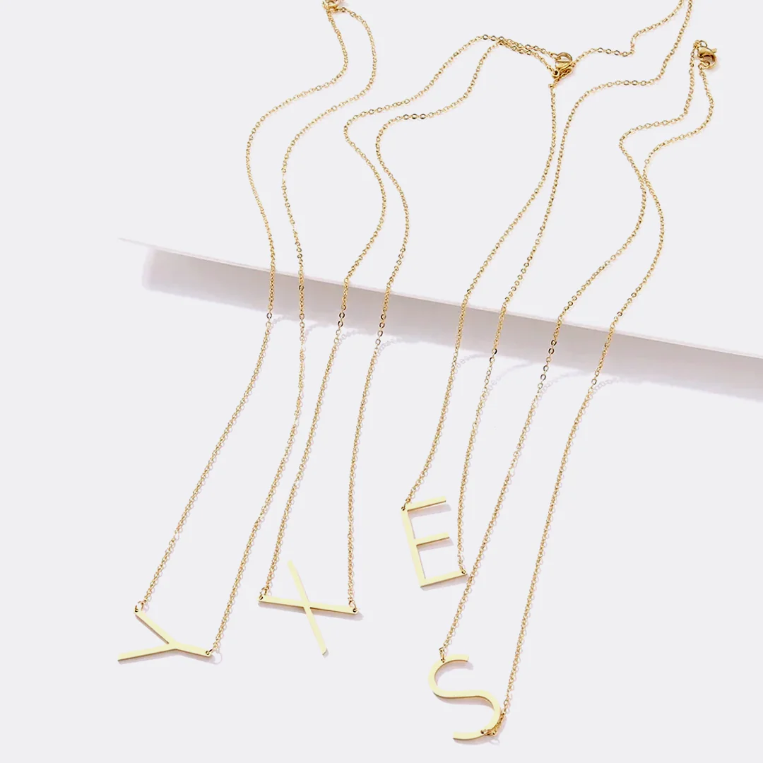 Statement Initial Necklace - Image 31