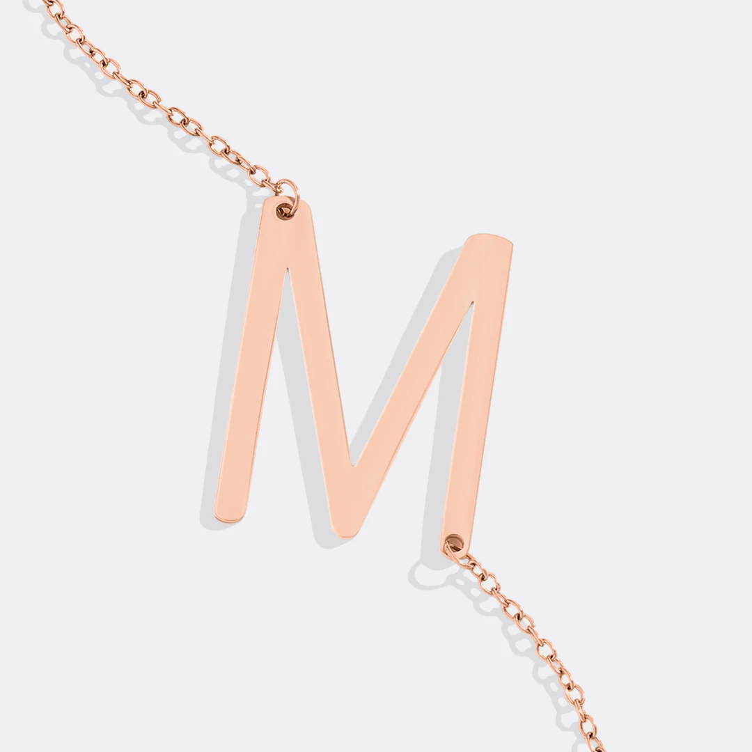 Statement Initial Necklace - Image 93