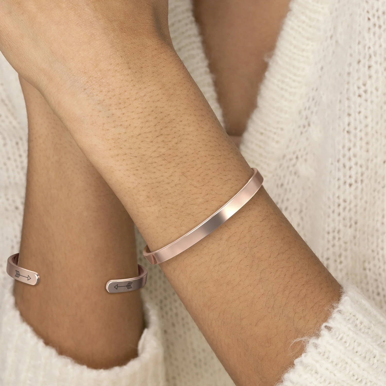 Not Sisters By Blood But Sisters By Heart Cuff Bracelet - Image 21