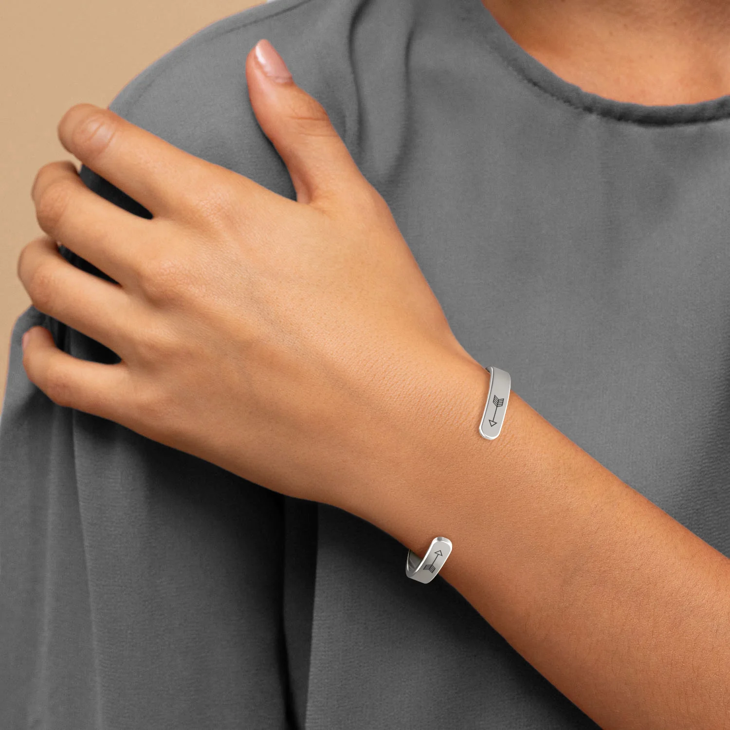 Not Sisters By Blood But Sisters By Heart Cuff Bracelet - Image 31