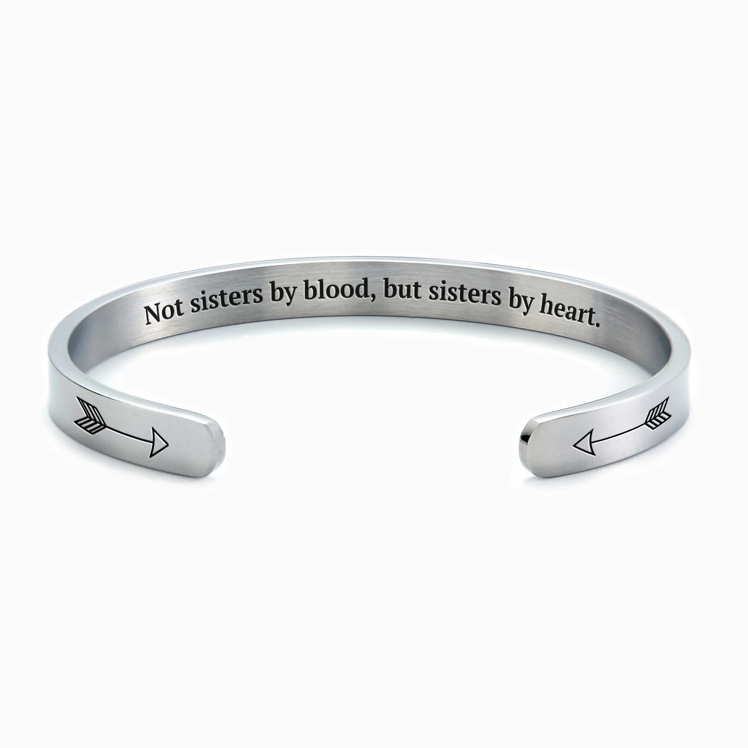 Not Sisters By Blood But Sisters By Heart Cuff Bracelet - Image 35
