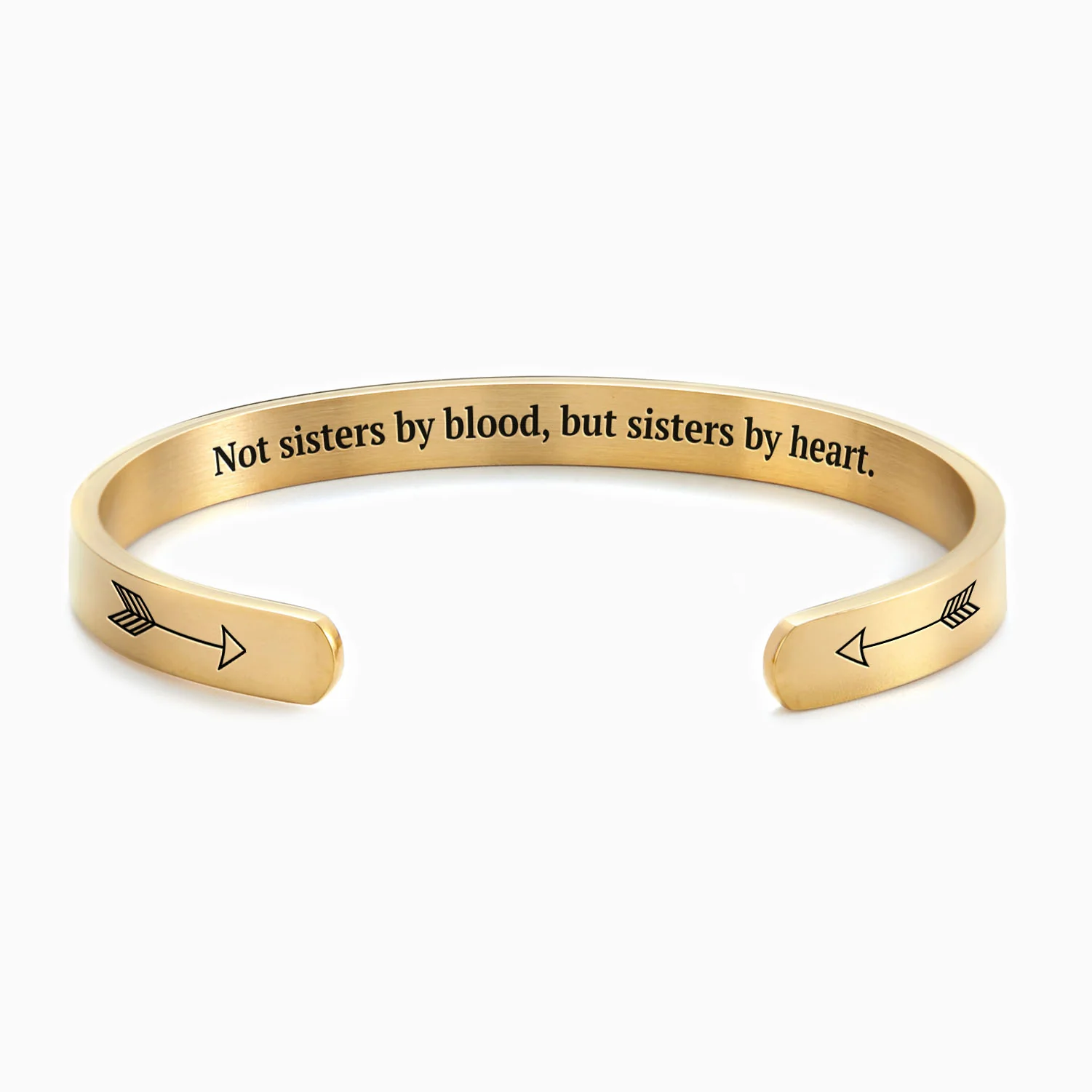 Not Sisters By Blood But Sisters By Heart Cuff Bracelet - Image 40