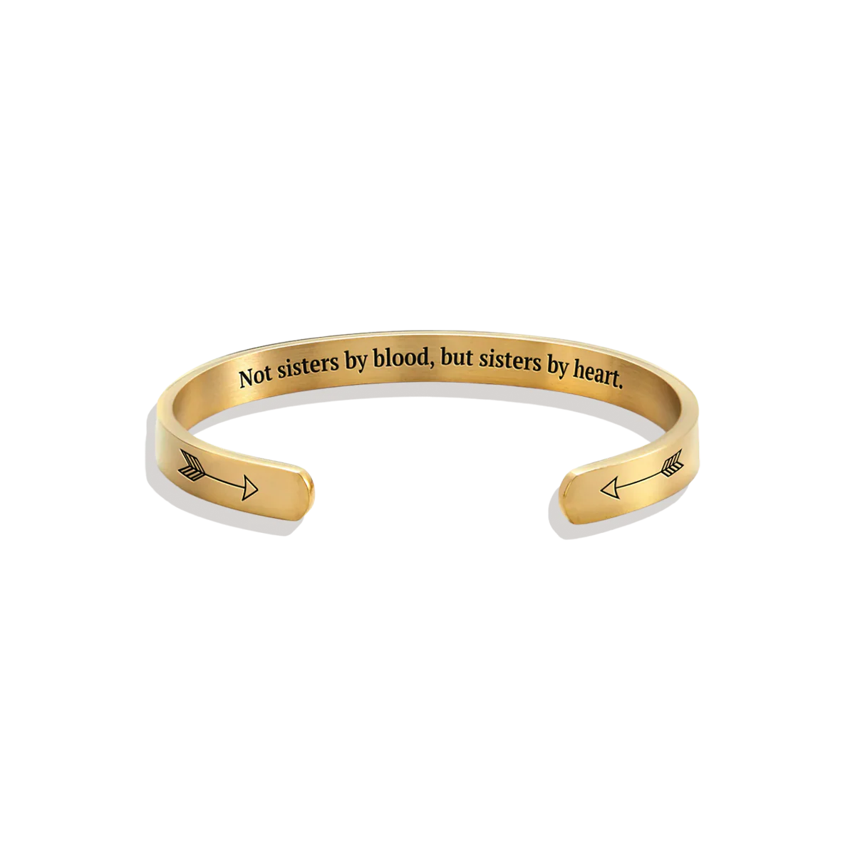 Not Sisters By Blood But Sisters By Heart Cuff Bracelet - Image 42