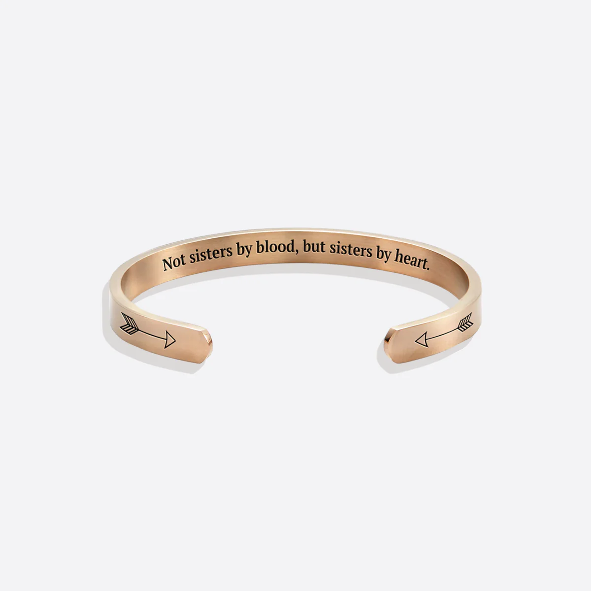 Not Sisters By Blood But Sisters By Heart Cuff Bracelet - Image 45