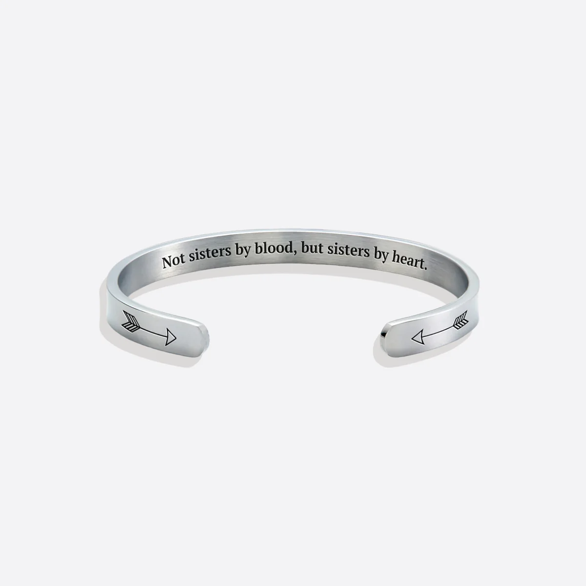 Not Sisters By Blood But Sisters By Heart Cuff Bracelet - Image 48