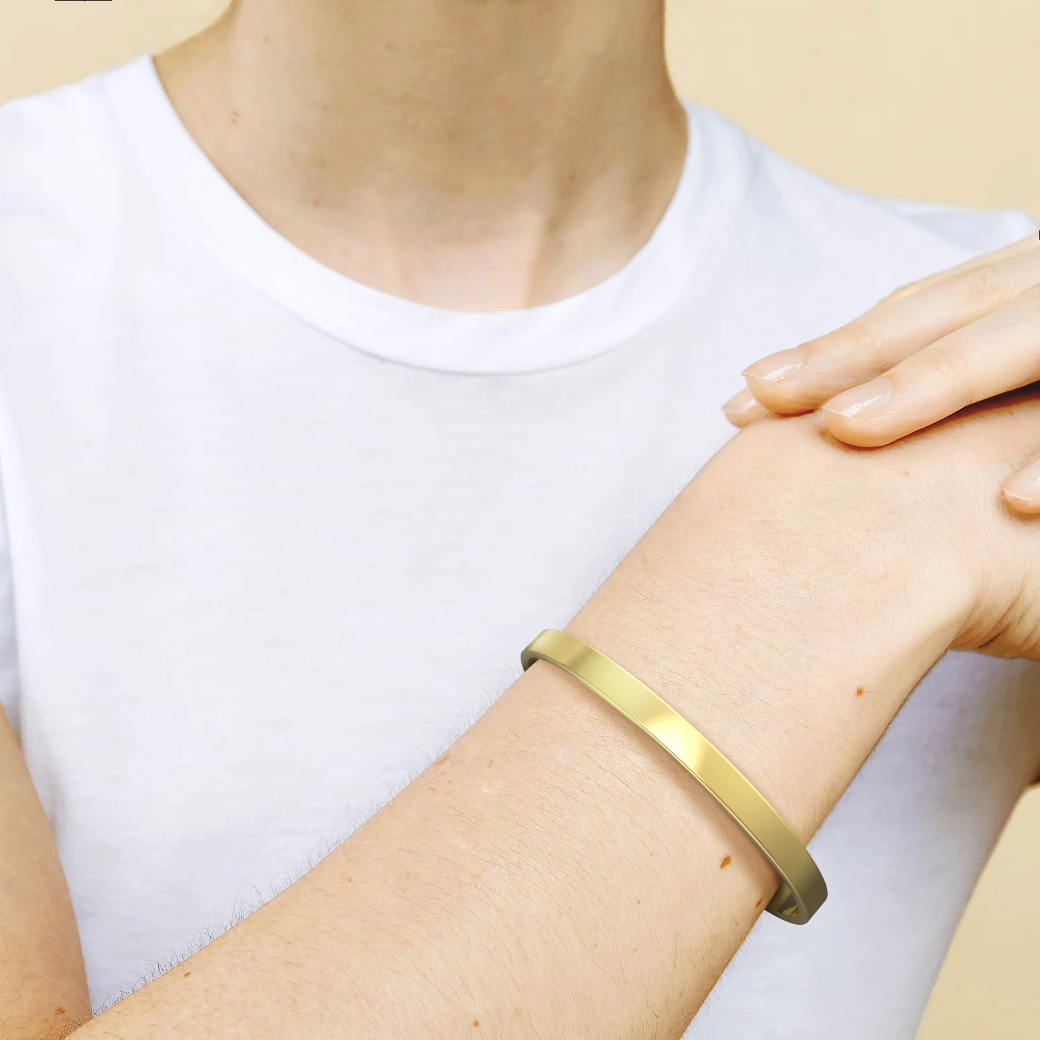 Not Sisters By Blood But Sisters By Heart Cuff Bracelet - Image 6