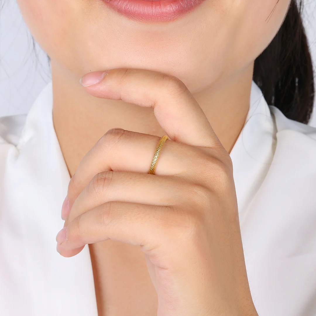 Snakeskin Stacking Ring - Image 3