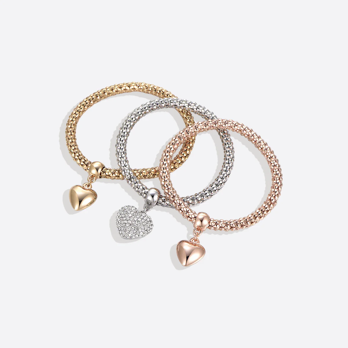 Solid Hearts Metal Bracelet - Image 20