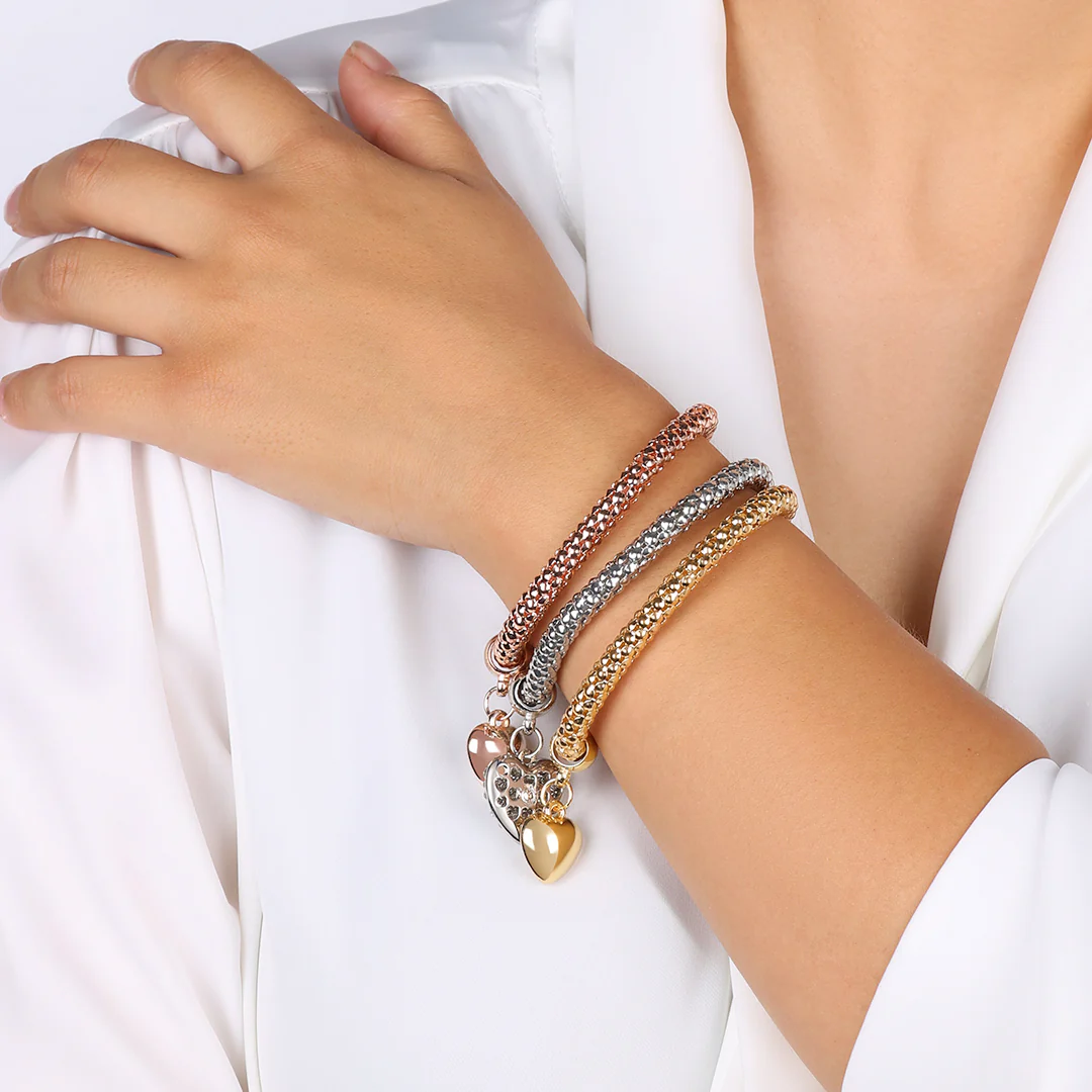 Solid Hearts Metal Bracelet - Image 31