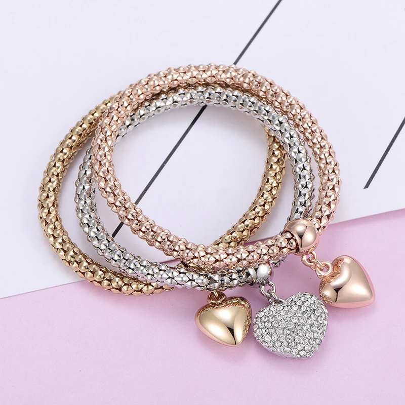 Solid Hearts Metal Bracelet - Image 7
