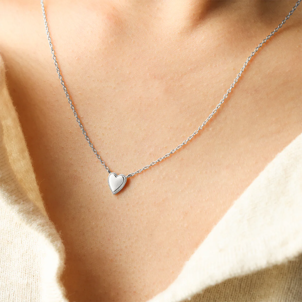 Stackable Tiny Heart Necklace - Image 13