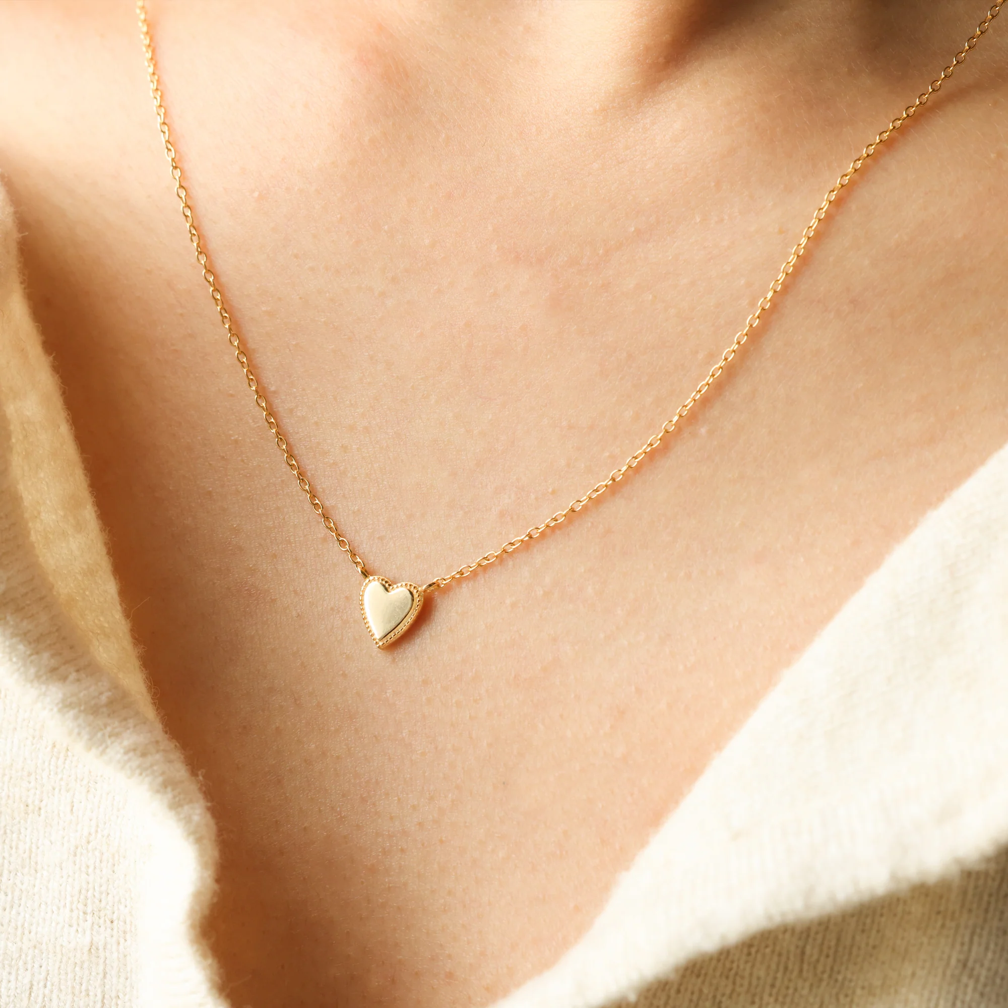 Stackable Tiny Heart Necklace - Image 7