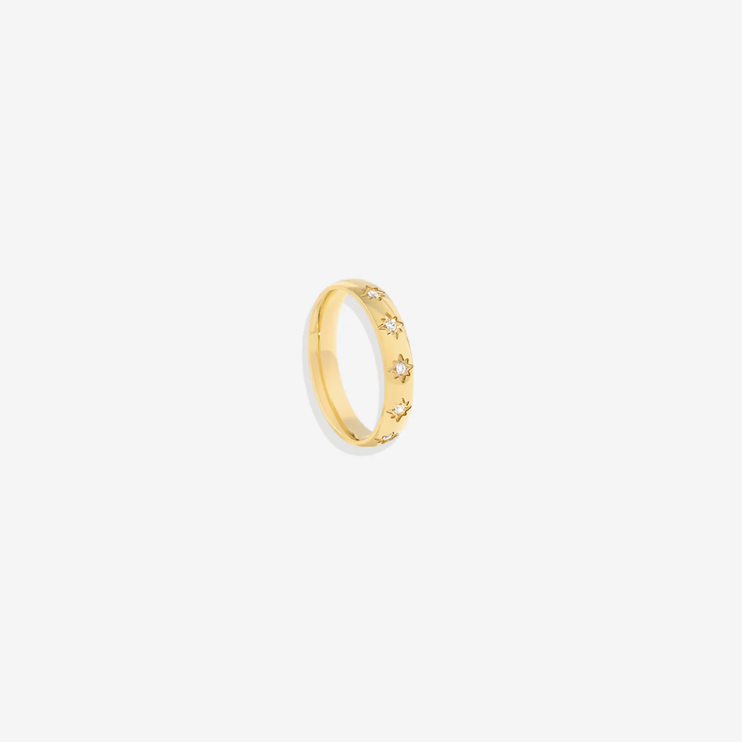 Star Set Stacking Ring - Image 10