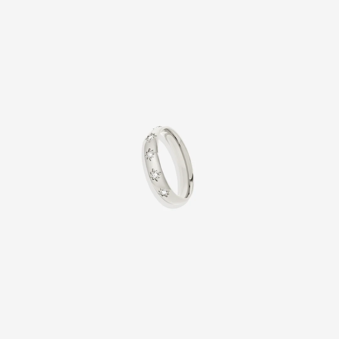Star Set Stacking Ring - Image 16