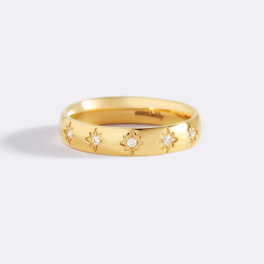 Star Set Stacking Ring - Image 17