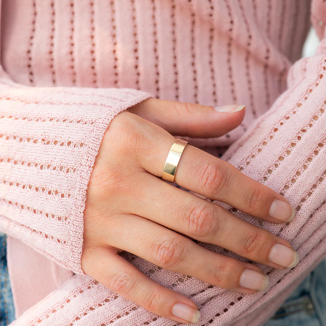 Gold Statement Stacking Ring - Image 6