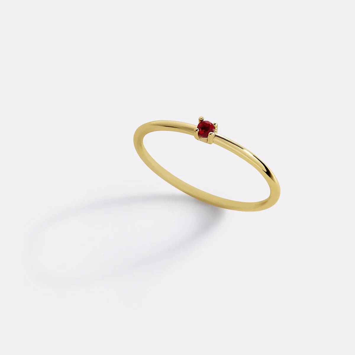 Super Dainty Birthstone Stacking Ring - Image 3