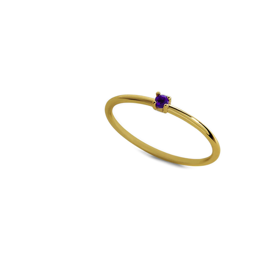 Super Dainty Birthstone Stacking Ring - Image 45