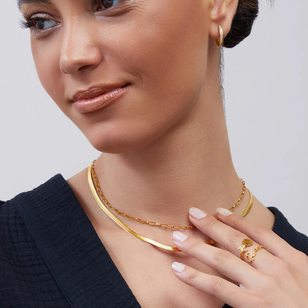 Thin Paperclip Necklace - Image 5