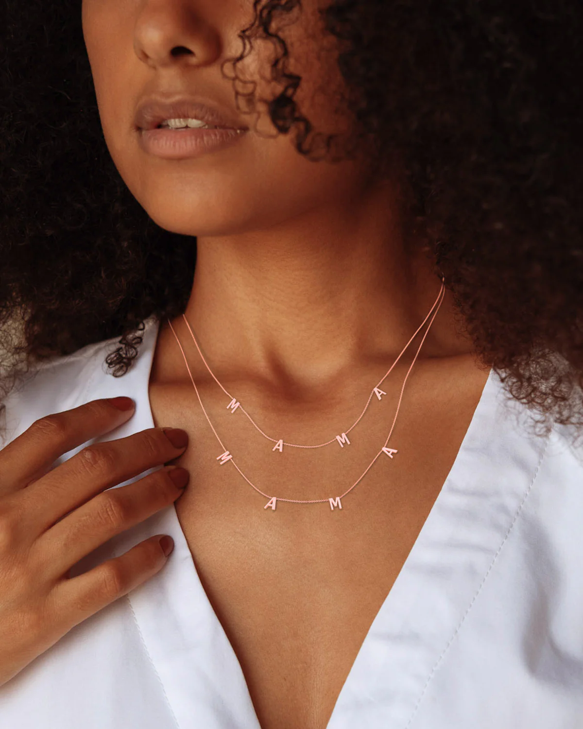 The MAMA Letter Necklace - Image 17