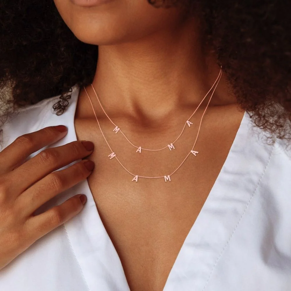 The MAMA Letter Necklace - Image 23