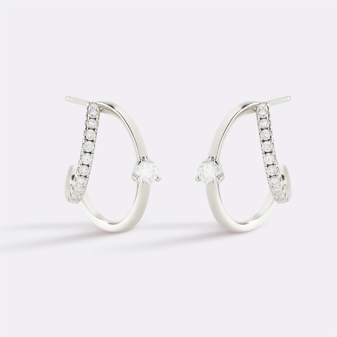 The Nova Double Hoop Earrings - Image 3