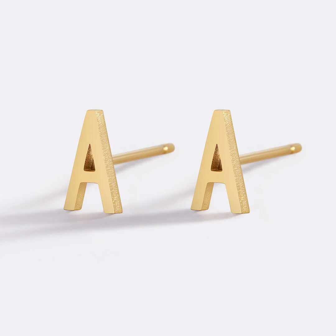 The Skinny Initial Earrings - Image 18