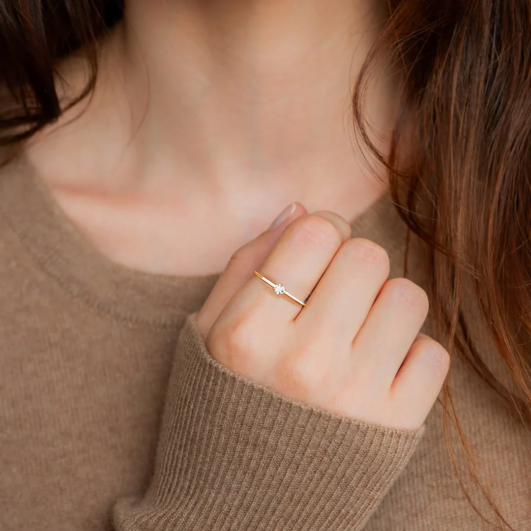 Tiny Diamond Ring - Image 4
