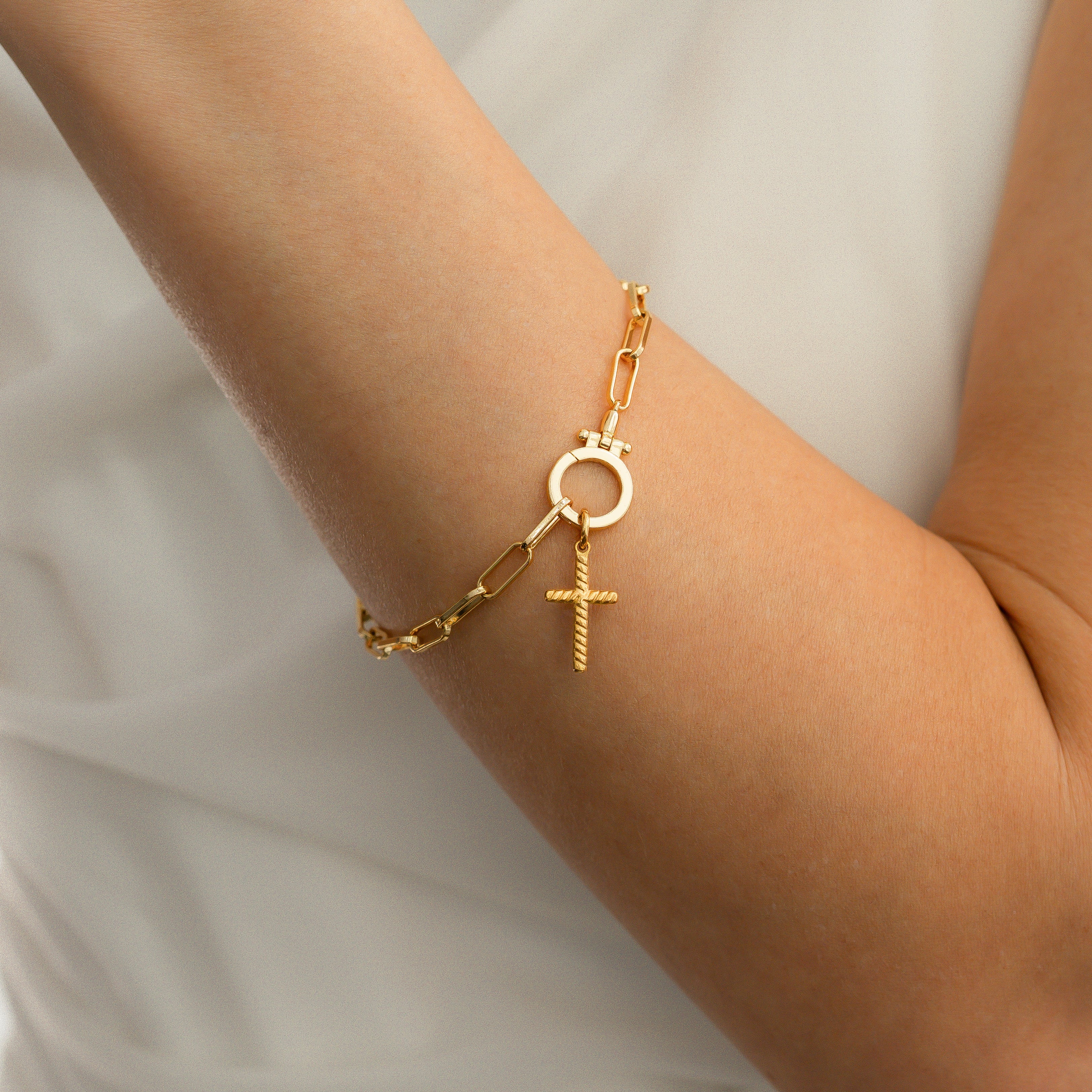 Twisted Cable Cross Charm - Image 9