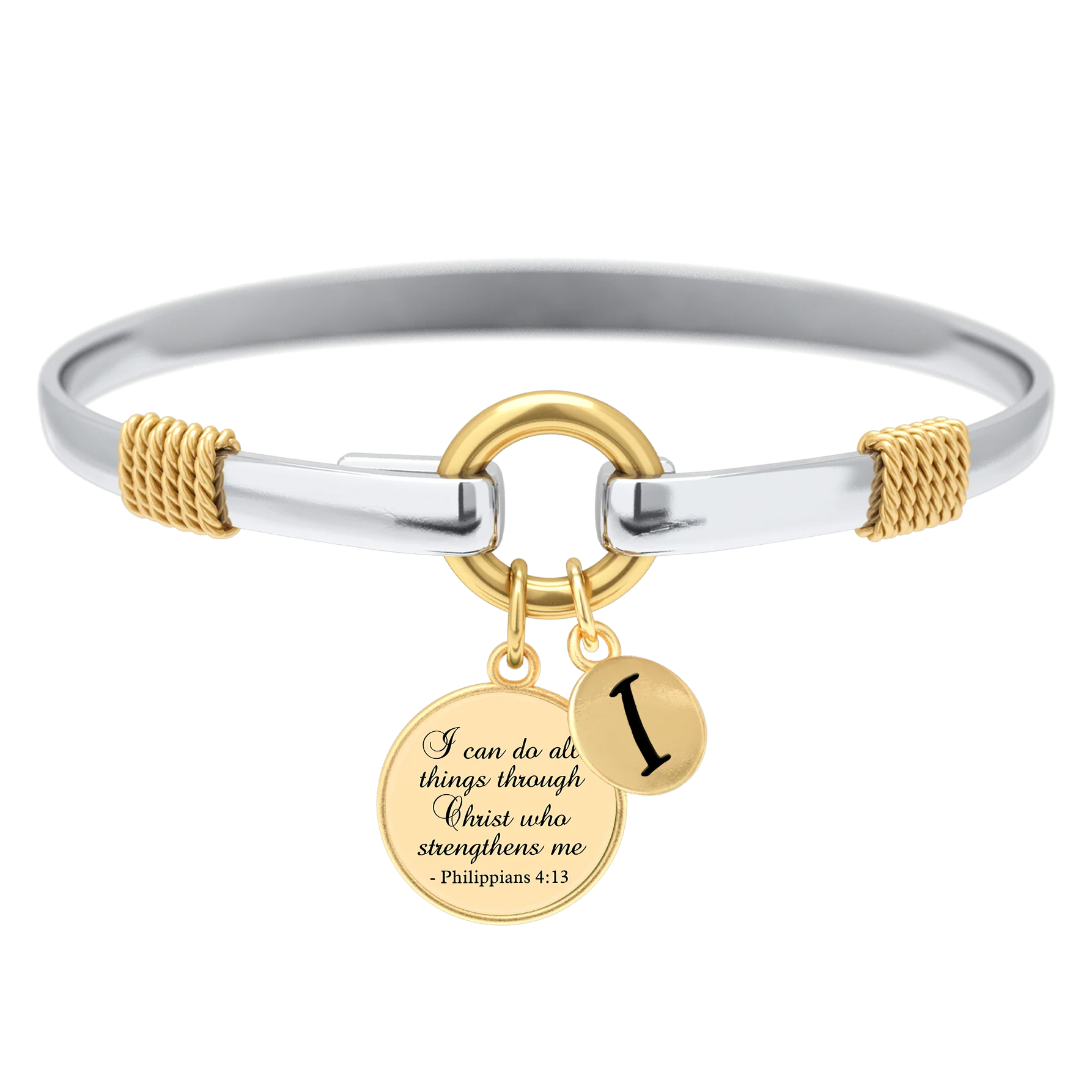 All Things Through Christ - Two-Tone Custom Charm Bracelet - Image 18