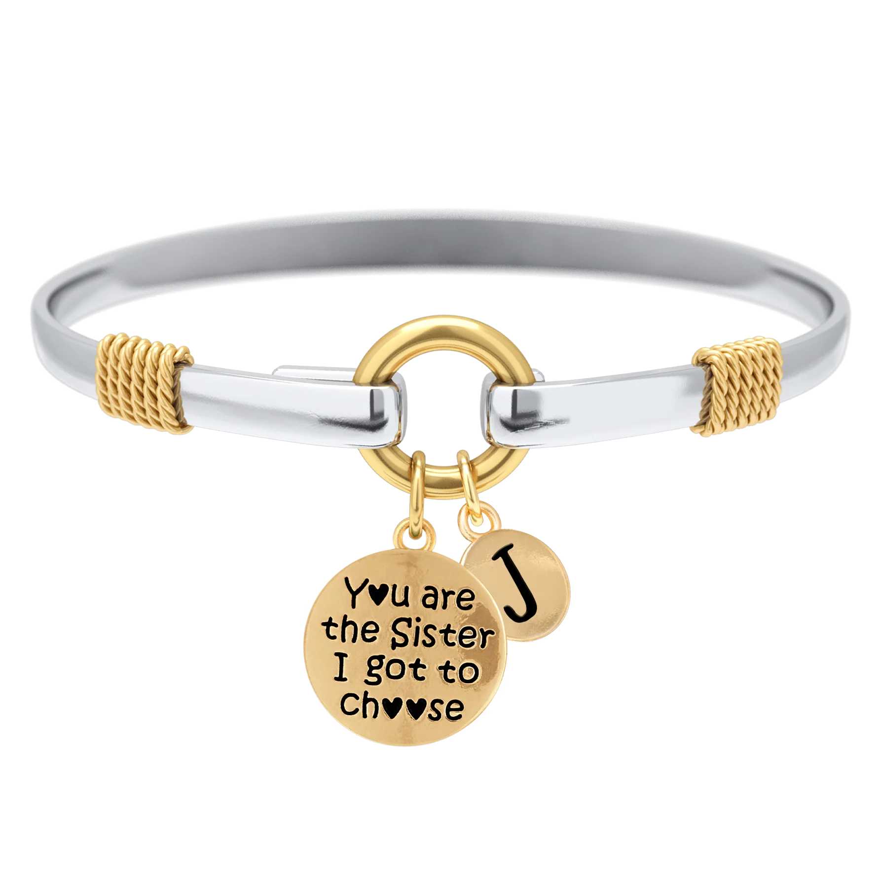 Sister I Got To Choose - Two-Tone Custom Charm Bracelet - Image 15