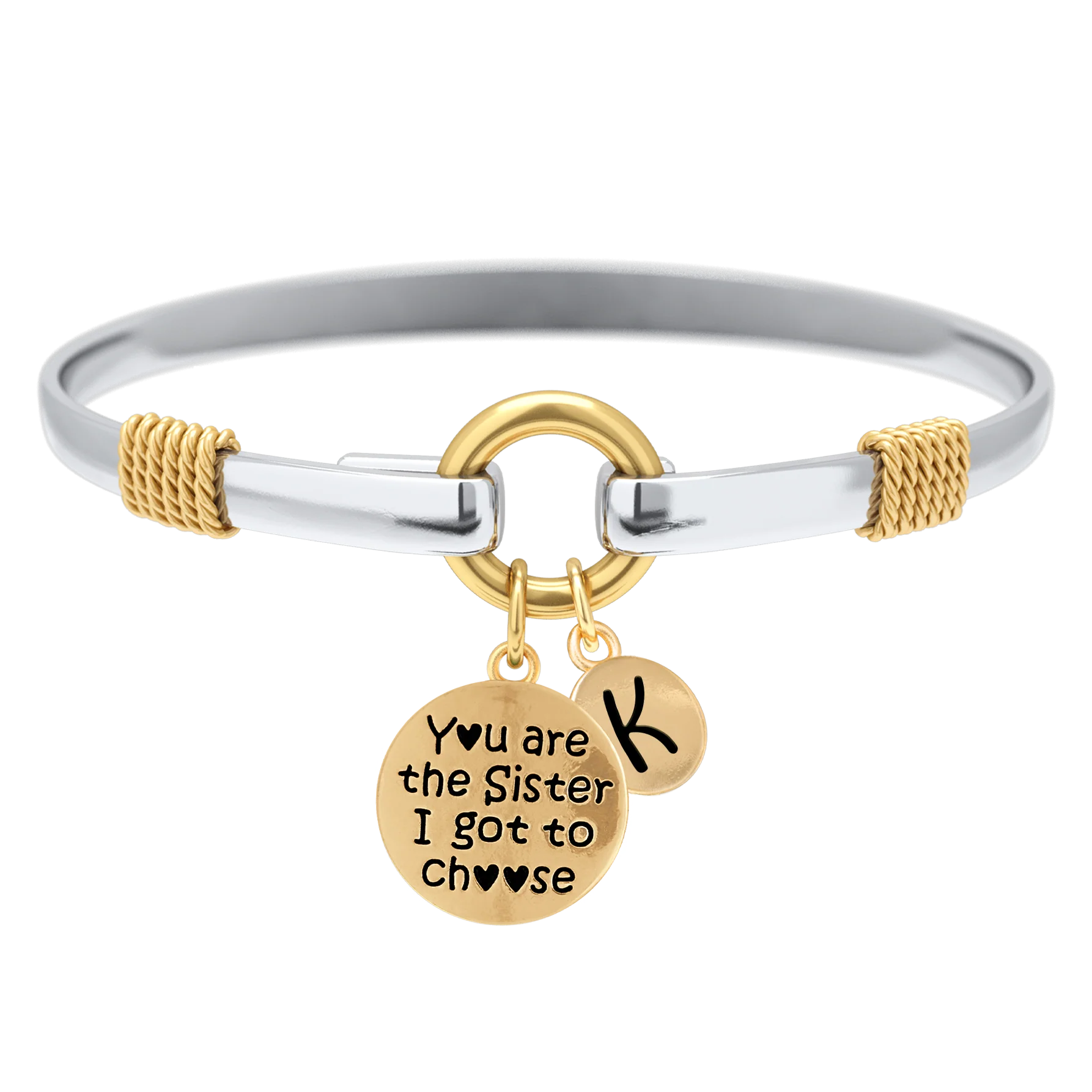 Sister I Got To Choose - Two-Tone Custom Charm Bracelet - Image 16
