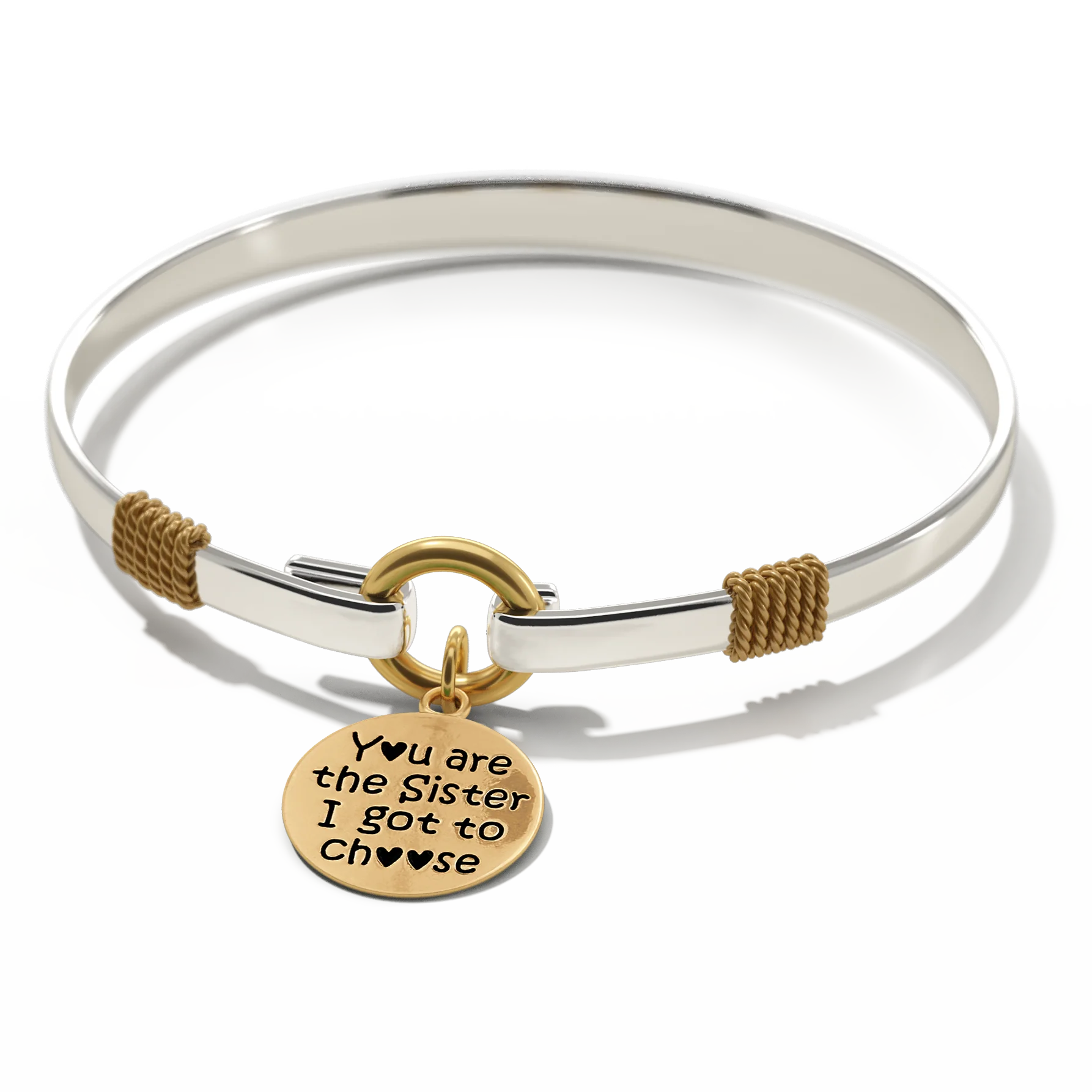Sister I Got To Choose - Two-Tone Custom Charm Bracelet - Image 33