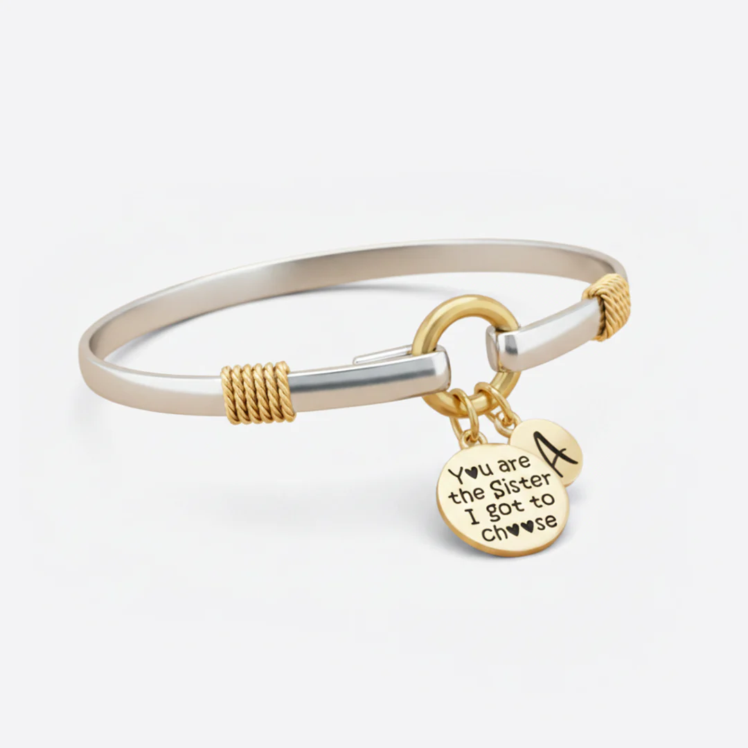 Sister I Got To Choose - Two-Tone Custom Charm Bracelet - Image 41