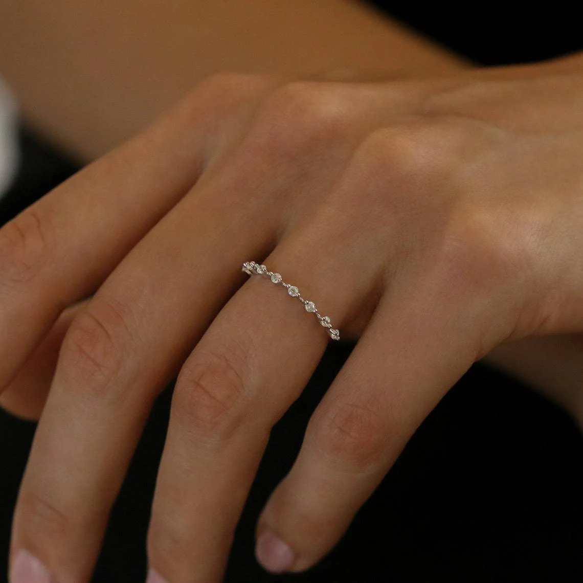 Ultra Thin Floating Eternity Ring - Image 4