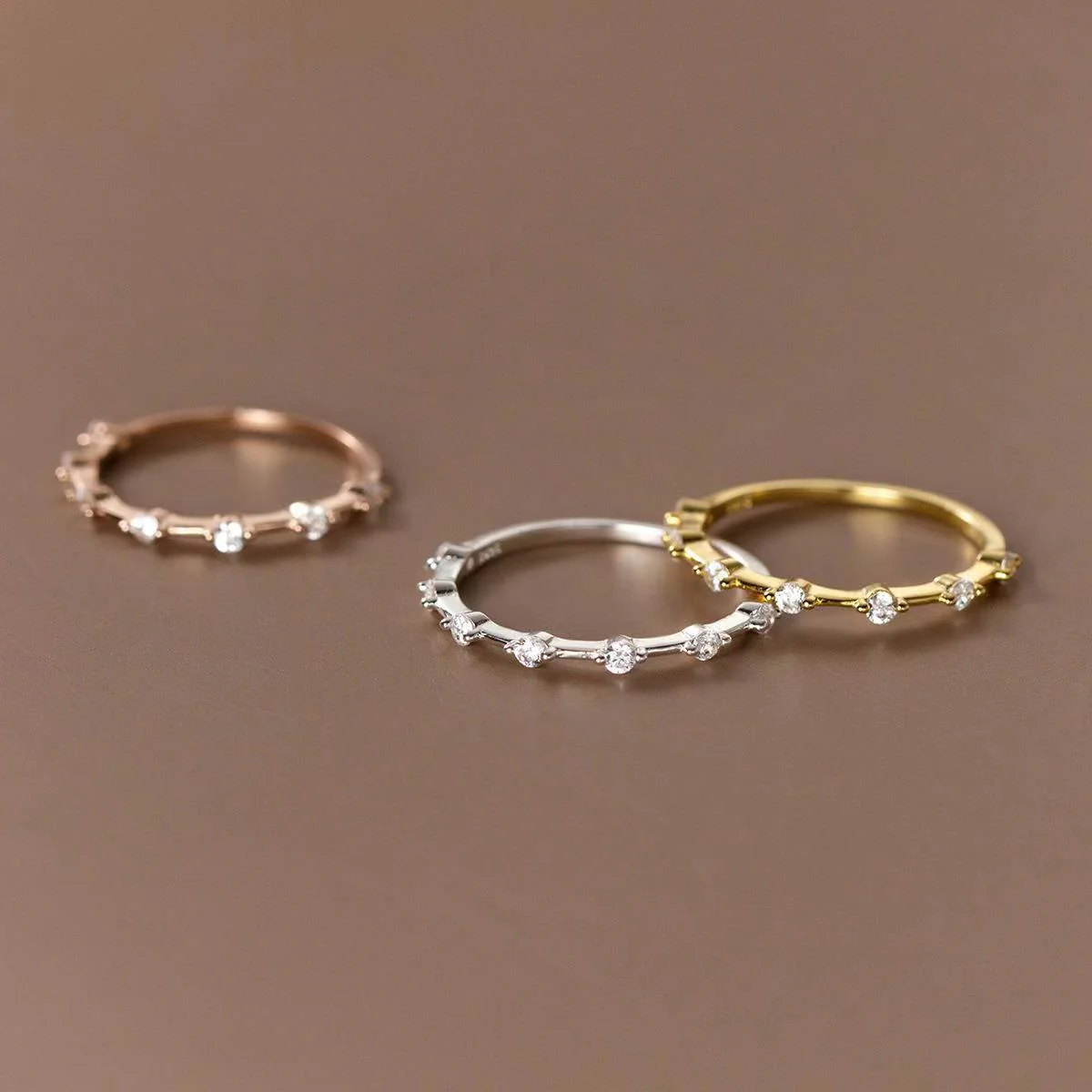 Ultra Thin Floating Eternity Ring - Image 5
